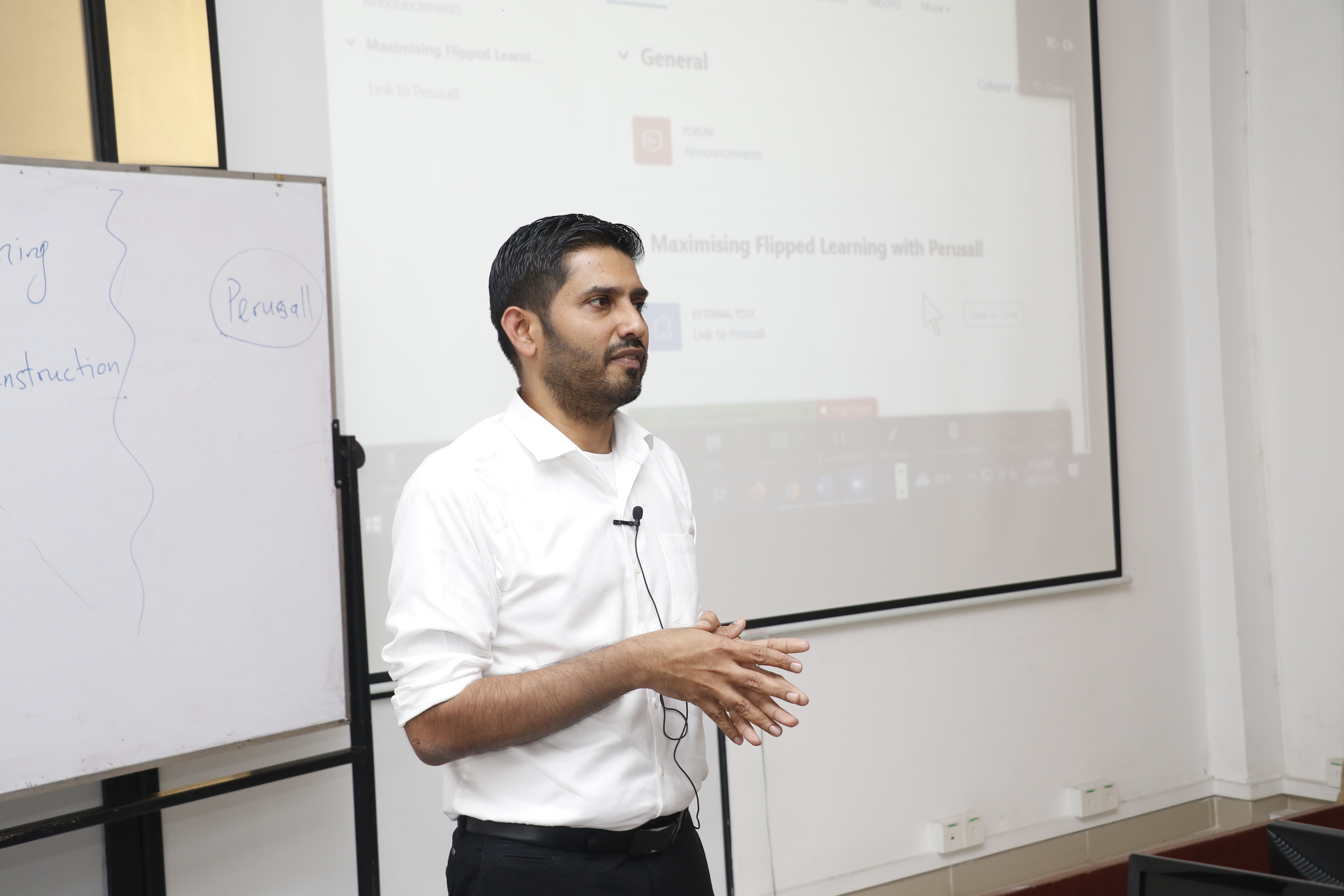 Workshop on "Maximizing flipped learning using PERUSALL"